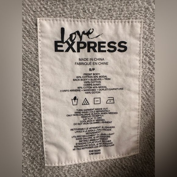 Sequin snow leopard pullover cardigan/sweatshirt - Picture 3 of 4